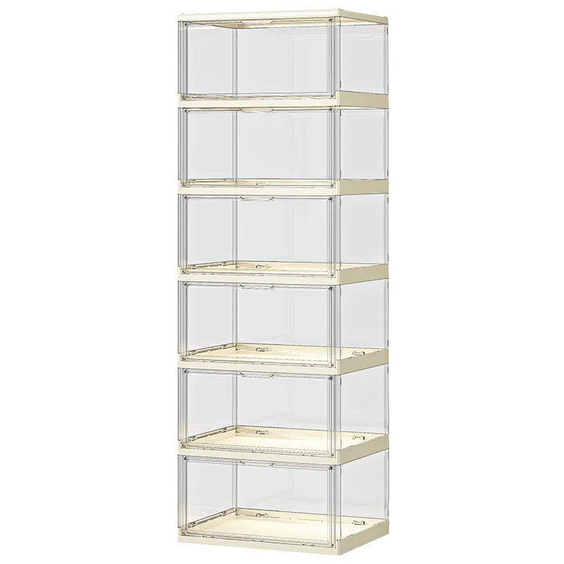 Shoe Box Display - Transparante Acryl Opvouwbare Schoenenkast Magnetische Meerlaagse