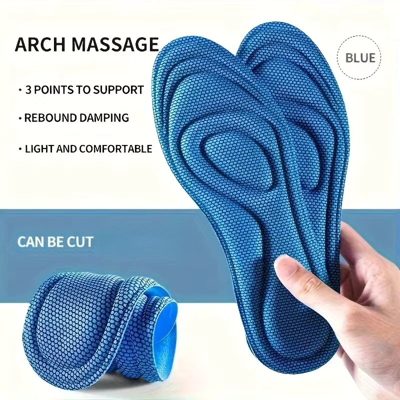 Insole Memory Foam - 4 STUKS Sportmassage binnenzool Memory Foam