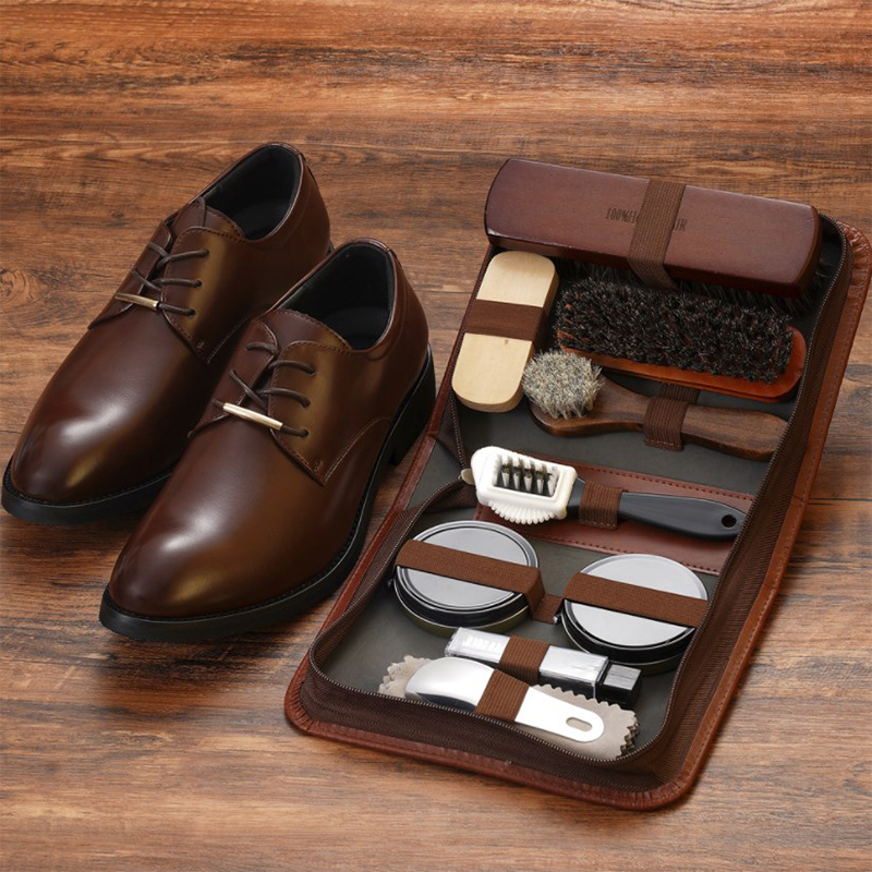 Sneakers Care - Paardenhaar Schoenborstel Set Lederen Verzorging Polijstgereedschap