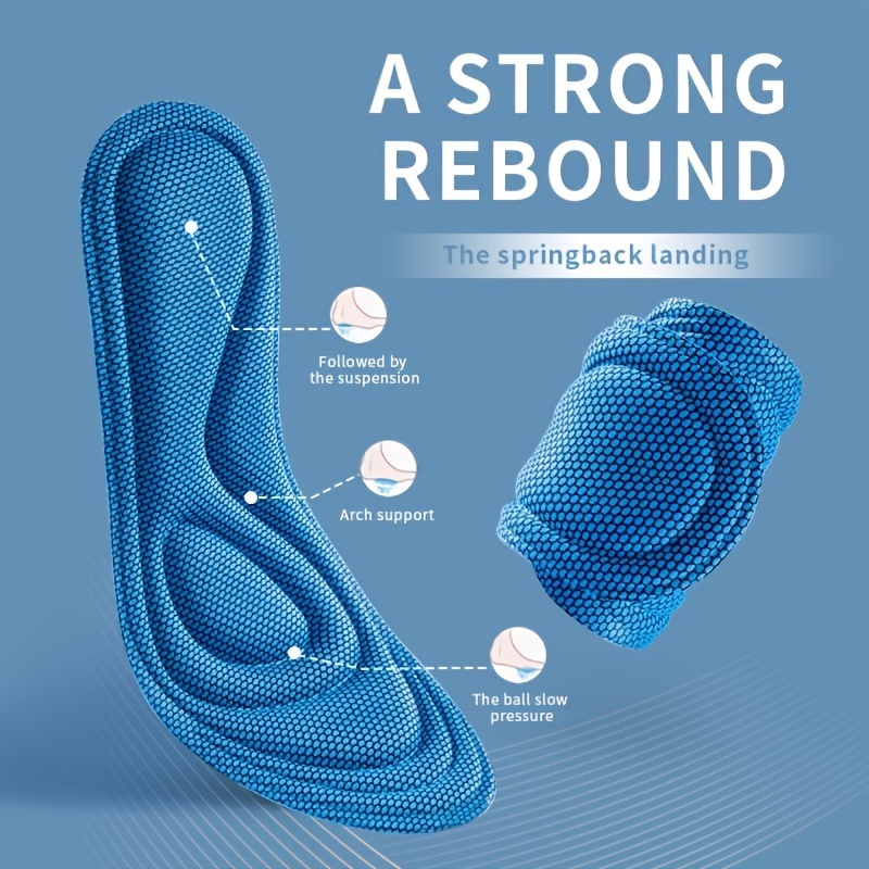 Insole Memory Foam - Sportmassage-inlegzooltjes van traagschuim voor schoenen, heren