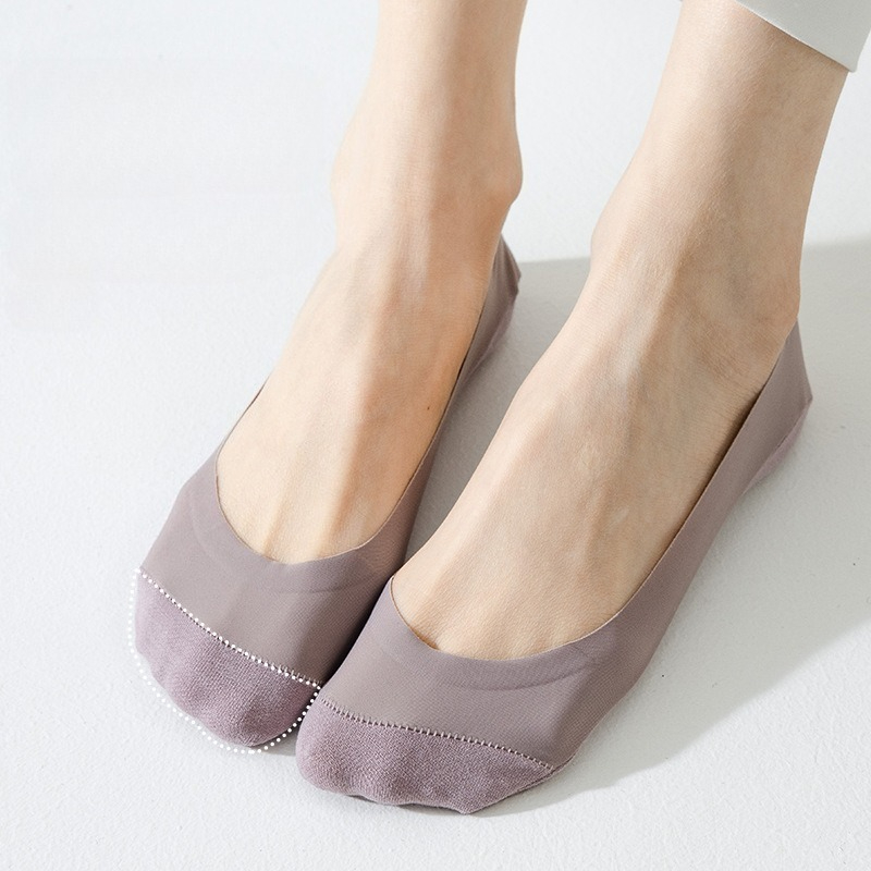 1 paar Ice Silk No Show sokken - Heel Liner Grip recensie en prijs