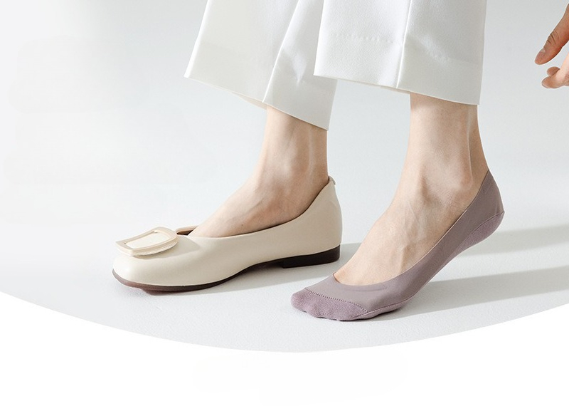 1 paar Ice Silk No Show sokken - Heel Liner Grip recensie en prijs