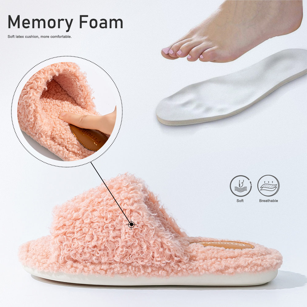Pmoiste Fuzzy House Slippers D - Insole Memory Foam recensie en prijs